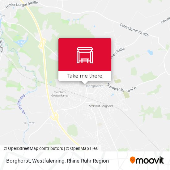 Borghorst, Westfalenring map