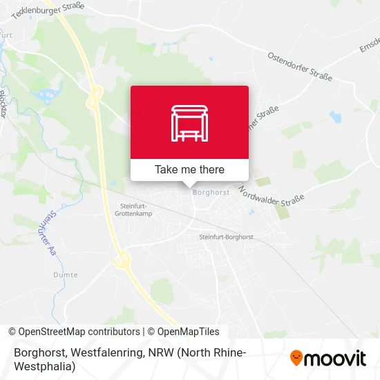 Borghorst, Westfalenring map