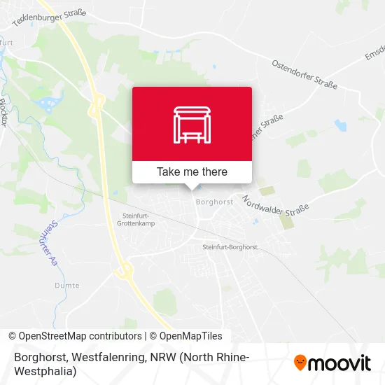 Borghorst, Westfalenring map