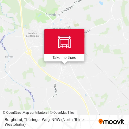 Borghorst, Thüringer Weg map
