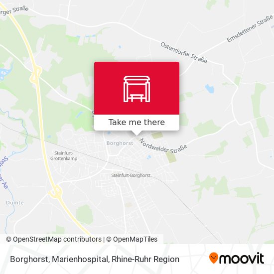 Borghorst, Marienhospital map
