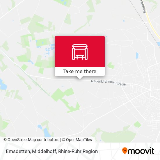 Карта Emsdetten, Middelhoff