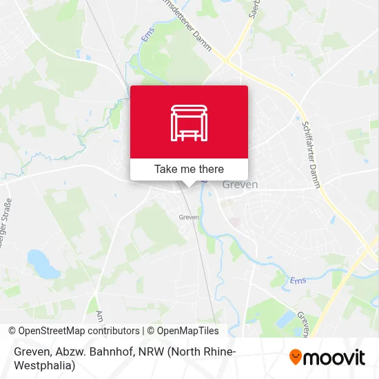Greven, Abzw. Bahnhof map