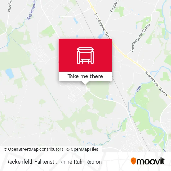 Карта Reckenfeld, Falkenstr.