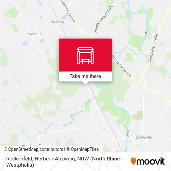 Карта Reckenfeld, Herbern-Abzweig