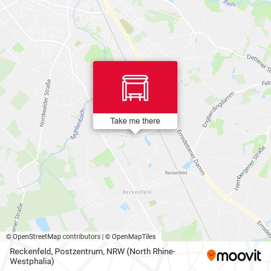 Reckenfeld, Postzentrum map