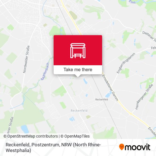 Reckenfeld, Postzentrum map
