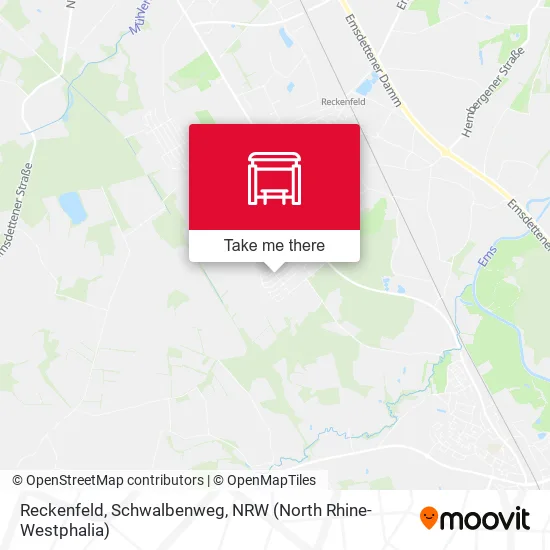 Карта Reckenfeld, Schwalbenweg