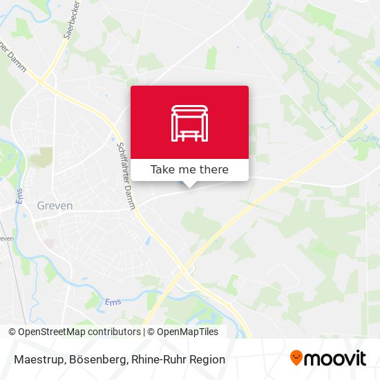 Maestrup, Bösenberg map