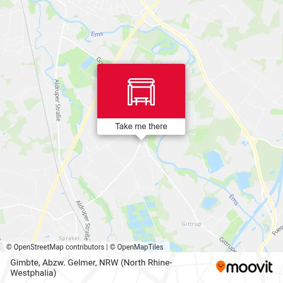 Gimbte, Abzw. Gelmer map