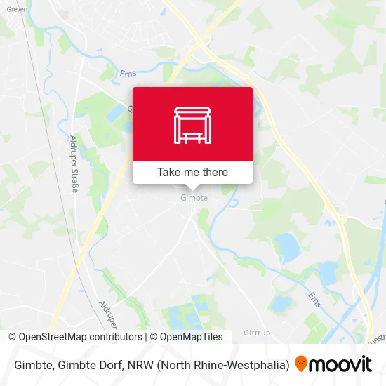 Gimbte, Gimbte Dorf map