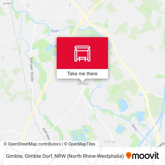 Gimbte, Gimbte Dorf map