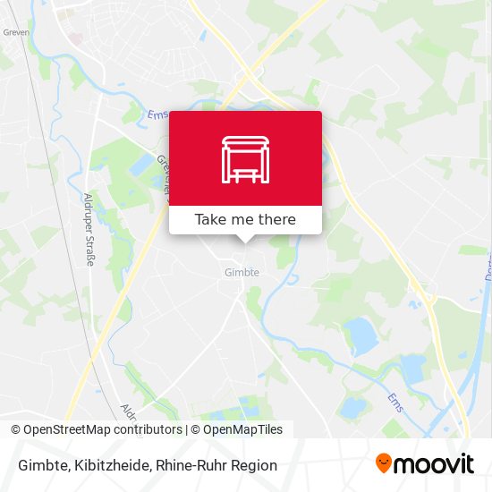 Карта Gimbte, Kibitzheide