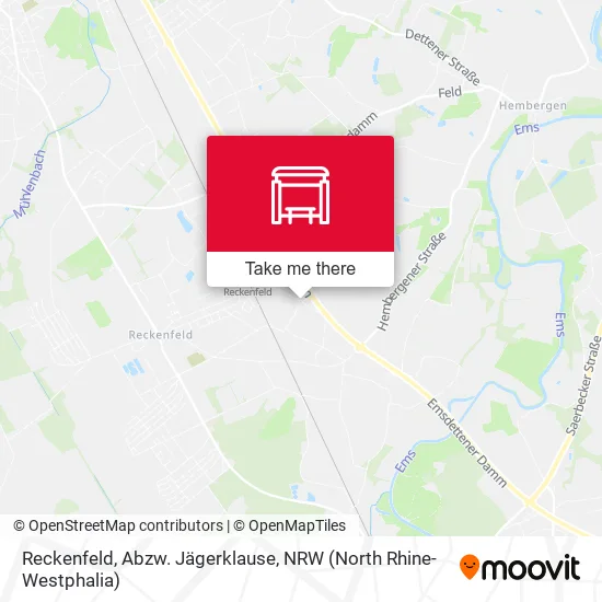 Карта Reckenfeld, Abzw. Jägerklause