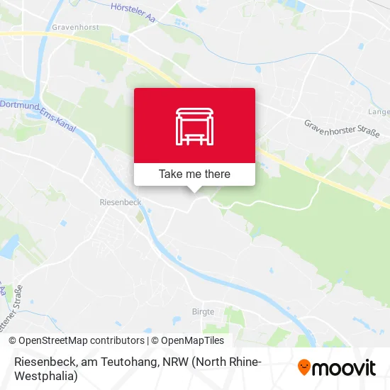 Карта Riesenbeck, am Teutohang