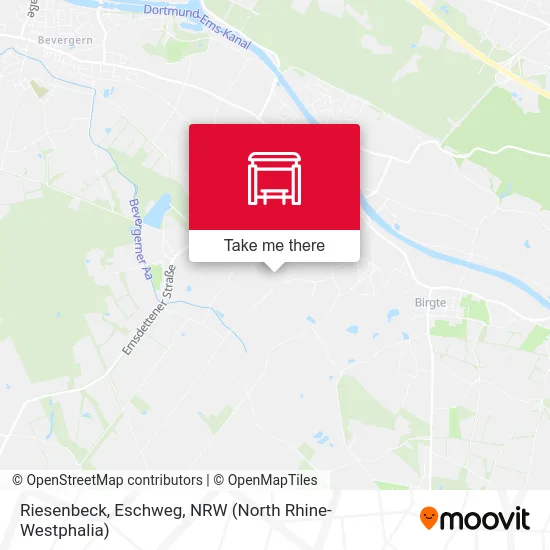 Riesenbeck, Eschweg map