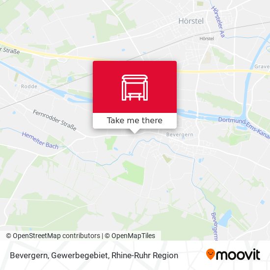 Bevergern, Gewerbegebiet map