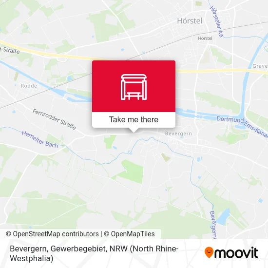 Bevergern, Gewerbegebiet map