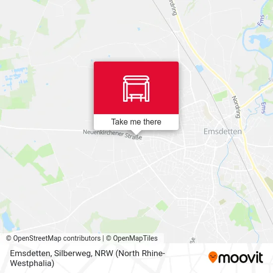 Emsdetten, Silberweg map