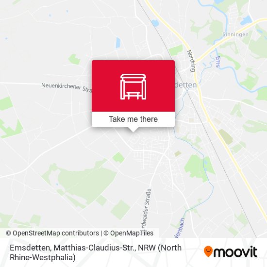 Emsdetten, Matthias-Claudius-Str. map