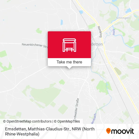 Emsdetten, Matthias-Claudius-Str. map