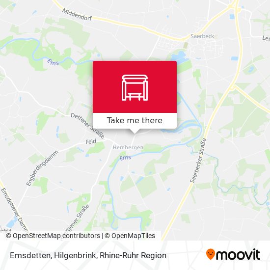 Emsdetten, Hilgenbrink map