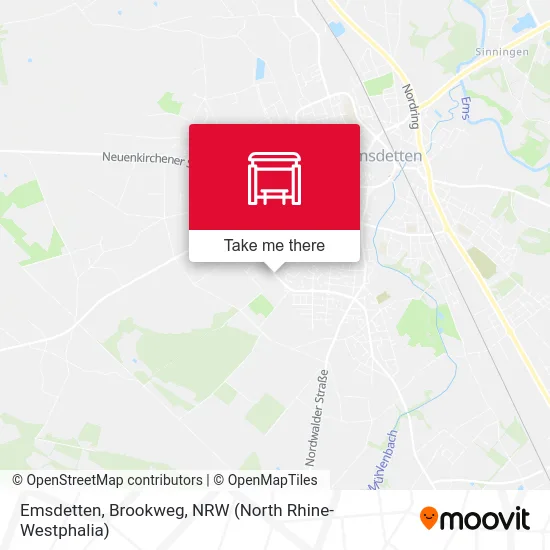 Emsdetten, Brookweg map