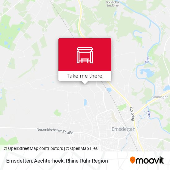 Emsdetten, Aechterhoek map