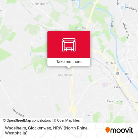 Wadelheim, Glockenweg map