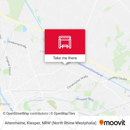 Altenrheine, Klesper map