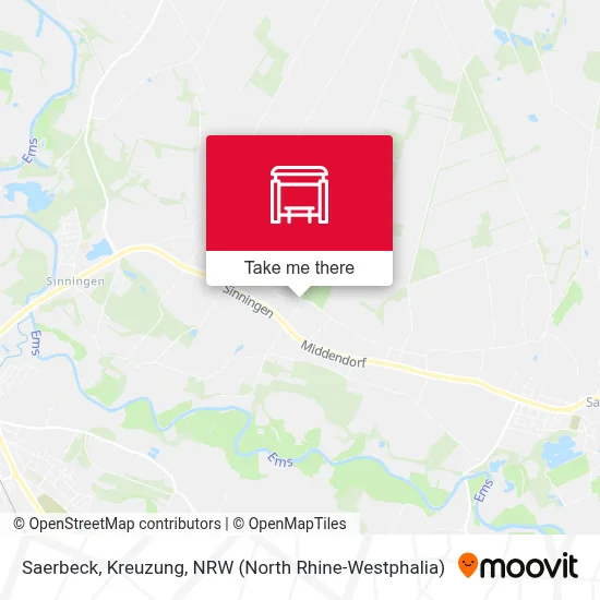 Saerbeck, Kreuzung map