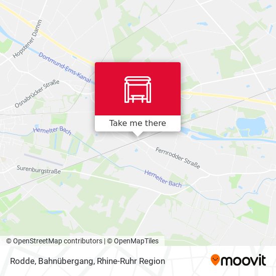 Rodde, Bahnübergang map