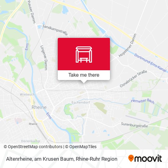 Altenrheine, am Krusen Baum map