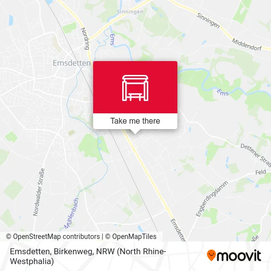 Emsdetten, Birkenweg map