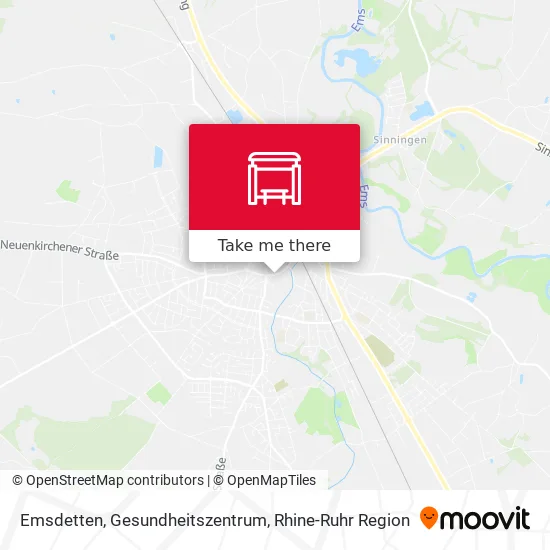 Карта Emsdetten, Gesundheitszentrum