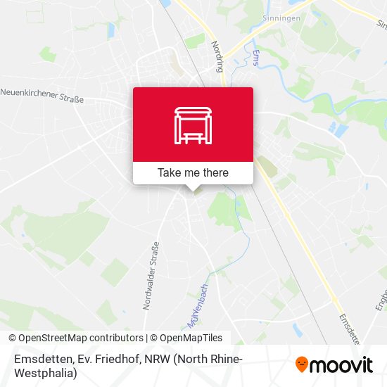 Emsdetten, Ev. Friedhof map