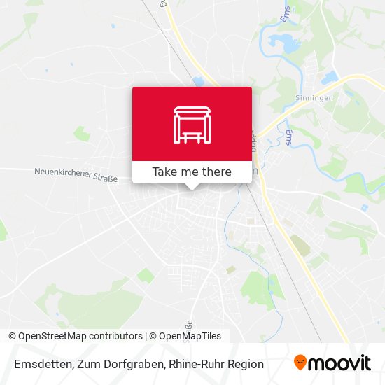 Emsdetten, Zum Dorfgraben map