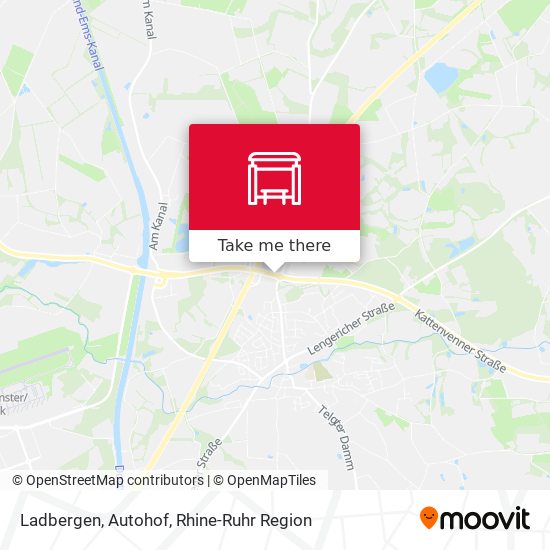 Карта Ladbergen, Autohof