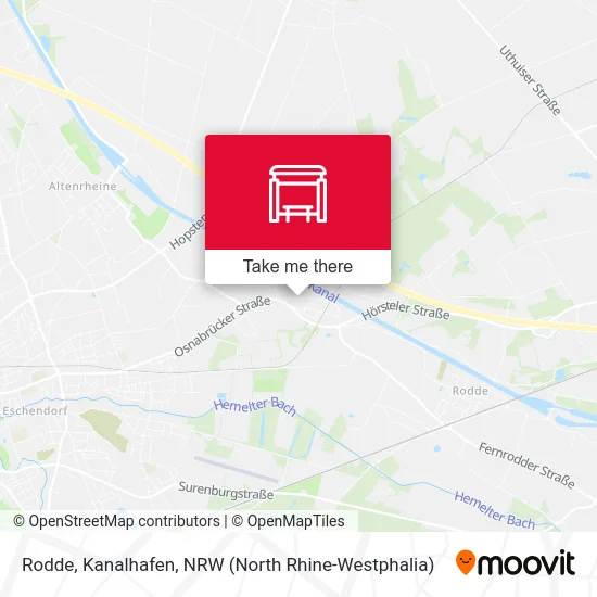 Rodde, Kanalhafen map