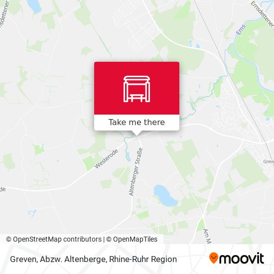 Greven, Abzw. Altenberge map