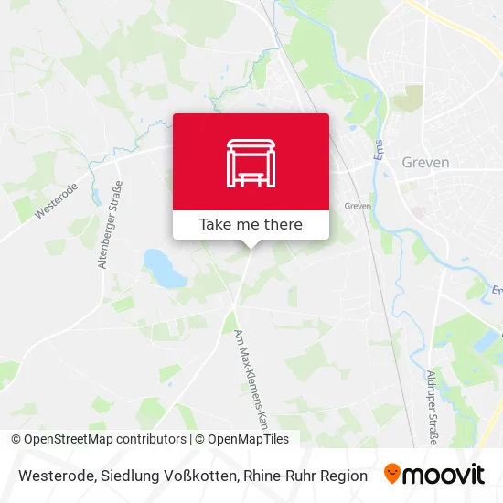 Карта Westerode, Siedlung Voßkotten