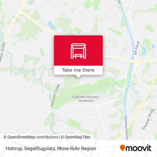 Hüttrup, Segelflugplatz map