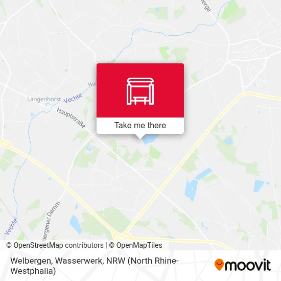 Welbergen, Wasserwerk map