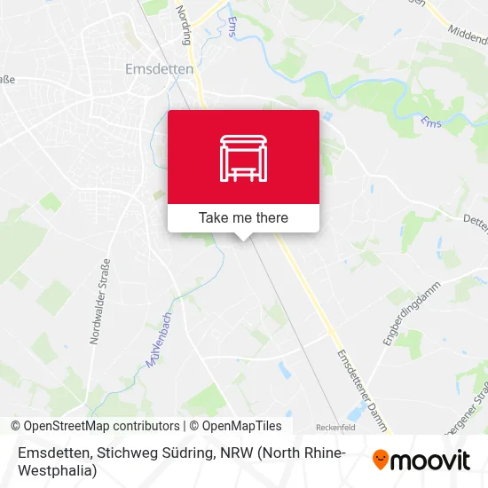 Emsdetten, Stichweg Südring map