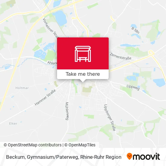 Карта Beckum, Gymnasium/Paterweg