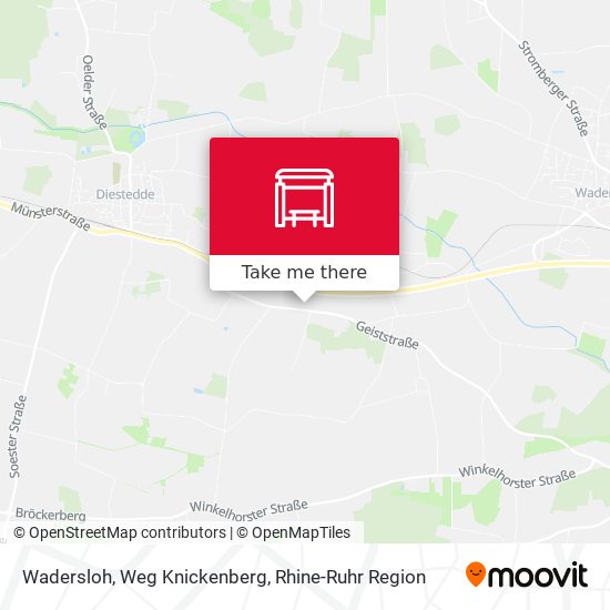 Wadersloh, Weg Knickenberg map