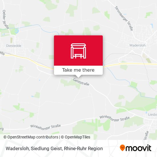 Wadersloh, Siedlung Geist map