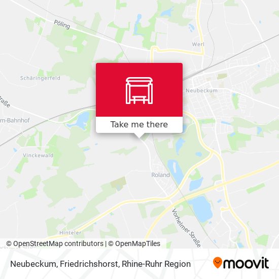 Neubeckum, Friedrichshorst map