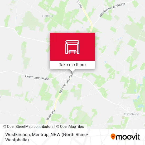 Westkirchen, Mentrup map