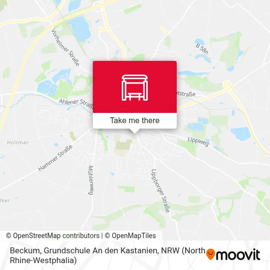 Beckum, Grundschule An den Kastanien map